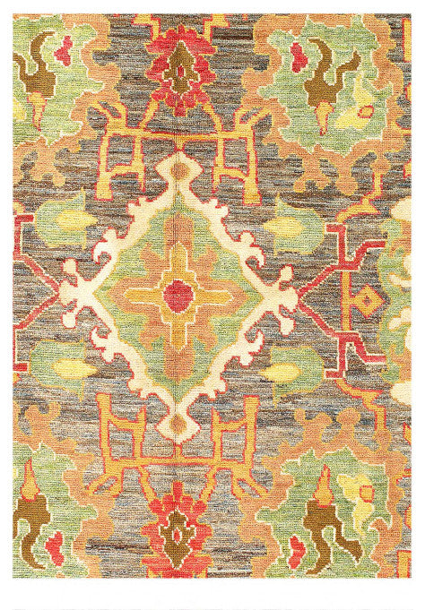 Fine Hand Knotted Persian Sultanabad Rug 6'8"x9'8"