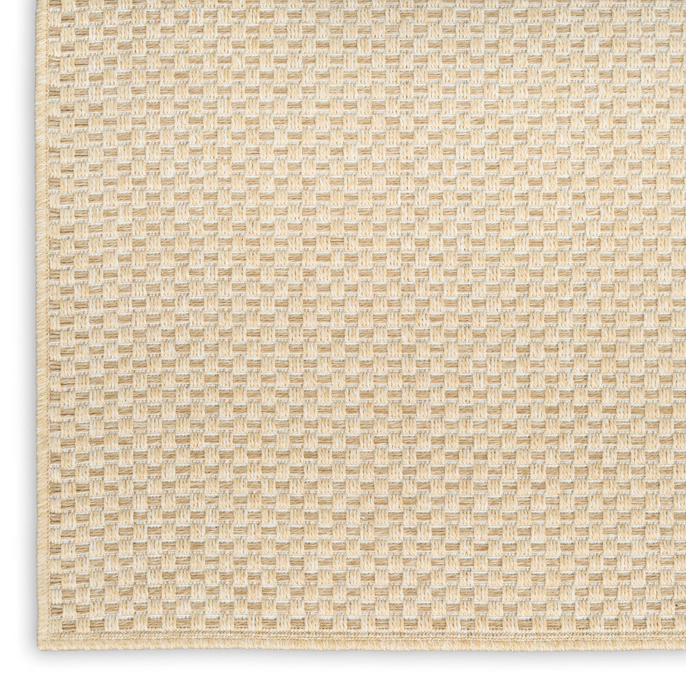 Nourison Tulum 2'2" x 8' Cream Outdoor Rug