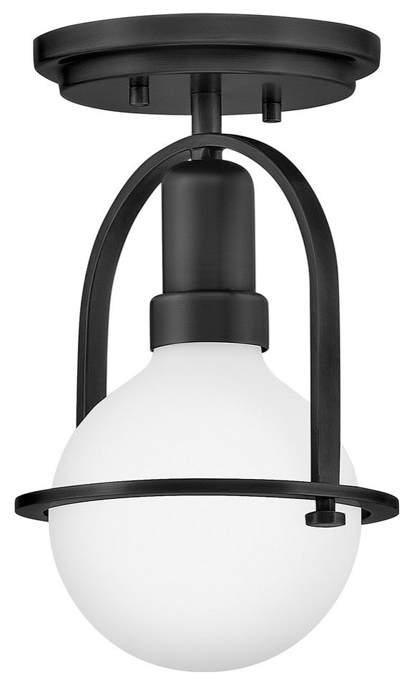 Hinkley Somerset Extra Small Convertible Semi-Flush Mount, Black