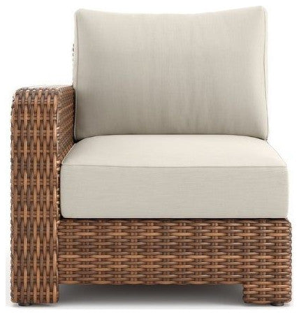 Nico Right Arm End, Natural Teak