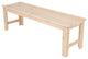 5' Backless Garden Bench, Natural