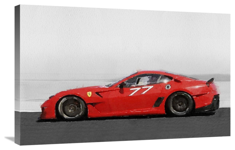 "2006 Ferrari 599 GTB Fiorano Watercolor" Fine Art Print