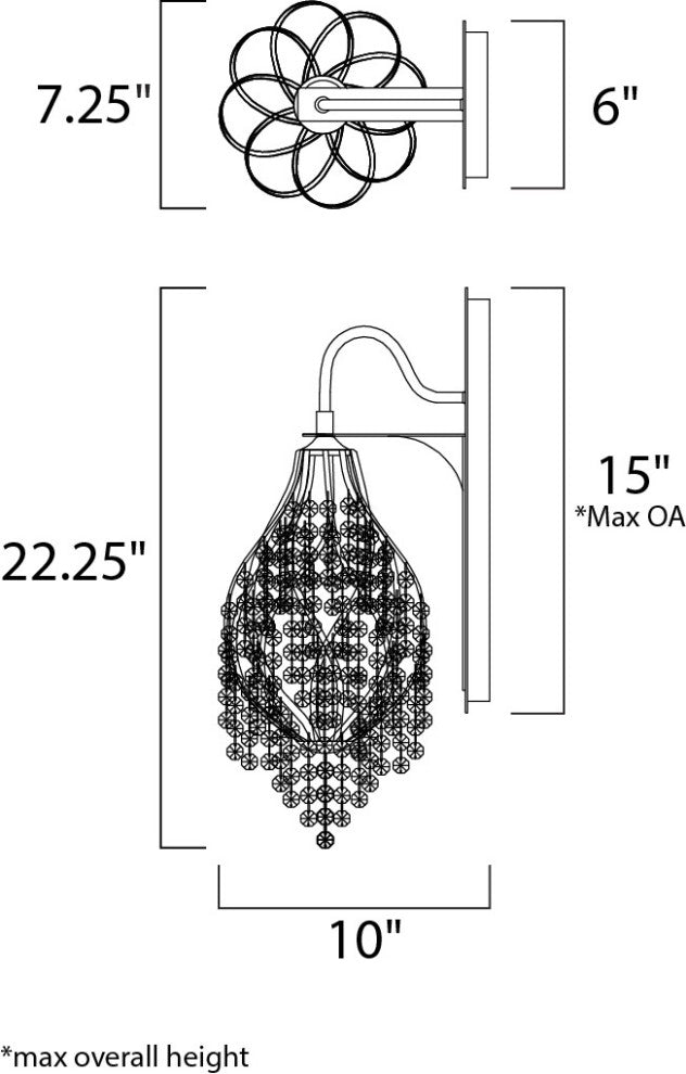 Twirl 1-Light Wall Sconce