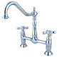 Kingston Brass Bridge Kitchen Faucet, Polished Chrome
