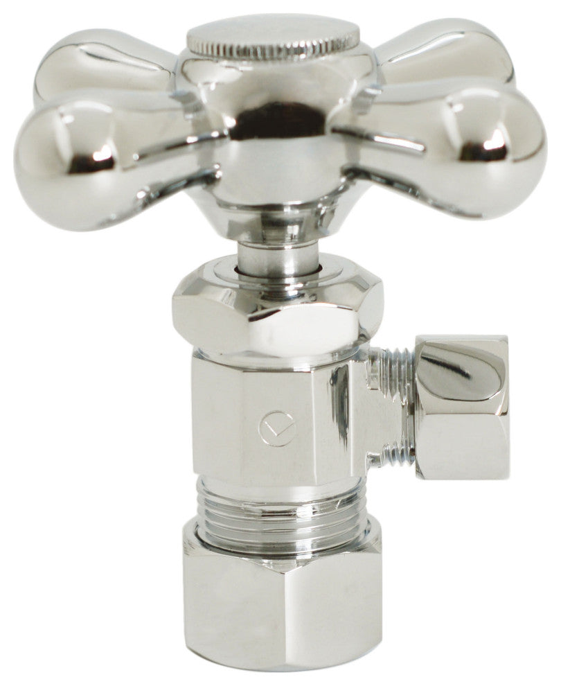 Supply Kit - 5/8" Od X 3/8" Od X 15" Corrugated In Polished Brass, Polished Nickel