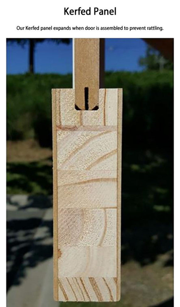 Shaker 2-Panel Door, Solid Core Interior Slab White 80" x 18"