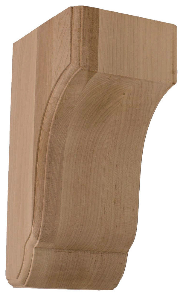 4 3/4"W x 5 1/2"D x 10"H Capistrano Mission Corbel, Rubberwood