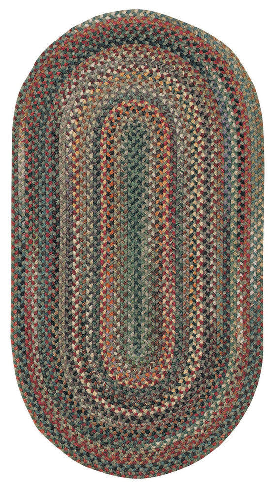 Capel Sherwood Forest Pine Wood 0980_225 Braided Rugs - 9' 2" X 13' 2" Oval