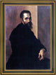 Jacopino Del Conte Portrait of Michelangelo Framed Premium Canvas Print, 18"x27"
