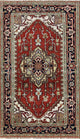 Heriz Oriental Rug, Red, 3'1"x5'3"