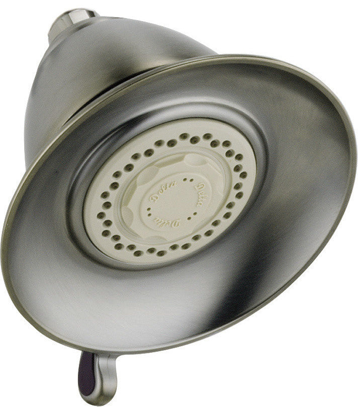 Delta Showering Components Premium 3-Setting Shower Head, Stainless, RP34355SS
