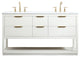 Elegant VF19260DWH 60"Single Bathroom Vanity, White