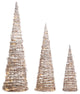LED Twig Tree Decor, 3-Piece Set