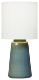 Visual Comfort Studio Vessel One Light Table Lamp, Blue Anglia Crackle