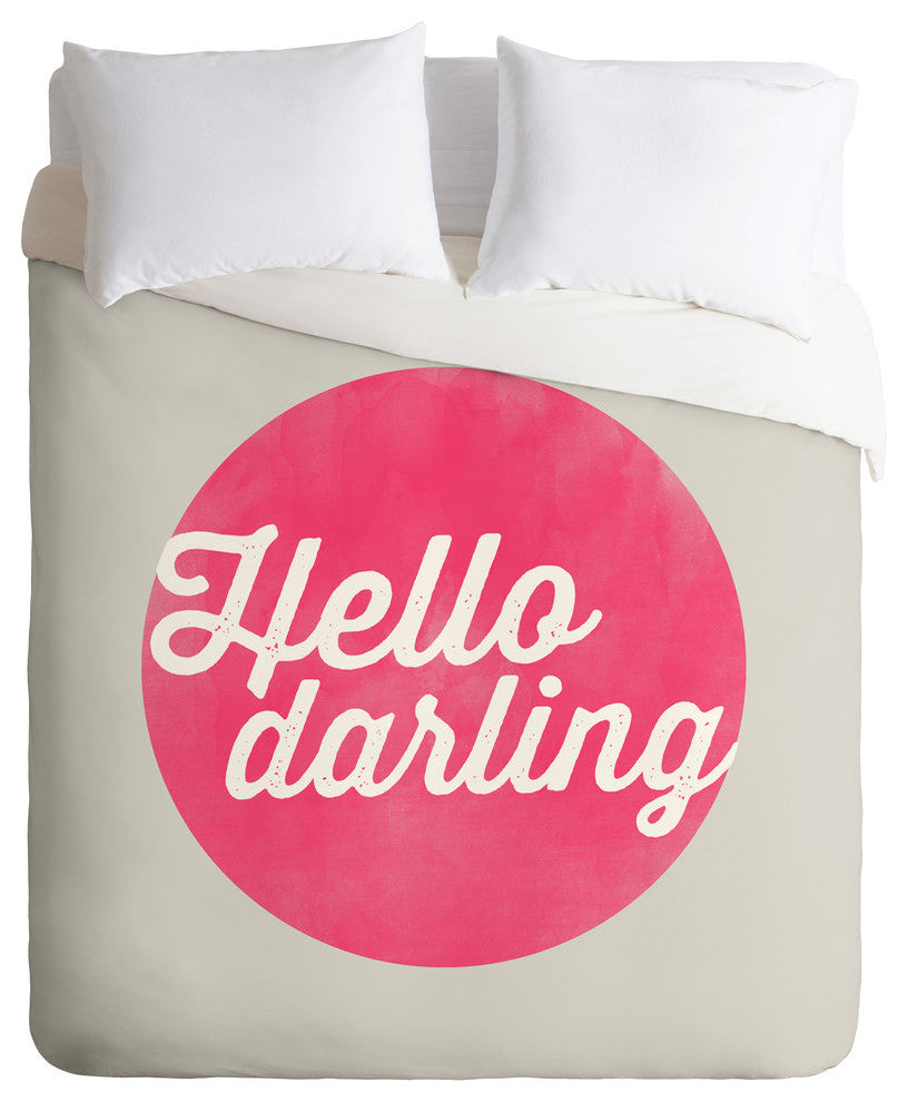 Deny Designs Allyson Johnson Hello Darling Duvet Cover - Lightweight