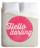 Deny Designs Allyson Johnson Hello Darling Duvet Cover - Lightweight