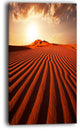 "Endless Brown Desert Dunes" Modern Landscape Wall Art Canvas, 16"x32"
