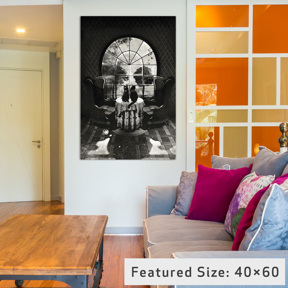 "Room Skull" by Ali Gulec, 40x26x1.5"