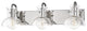 Riley 3-Light Bath-Light, Clear Glass, Finish: Polished Nickel