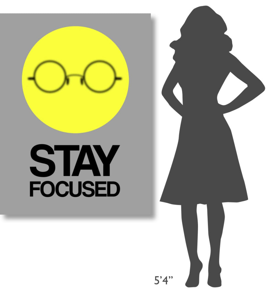 "Stay Focused Circle Poster 2" Fine Art Print