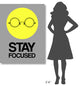 "Stay Focused Circle Poster 2" Fine Art Print