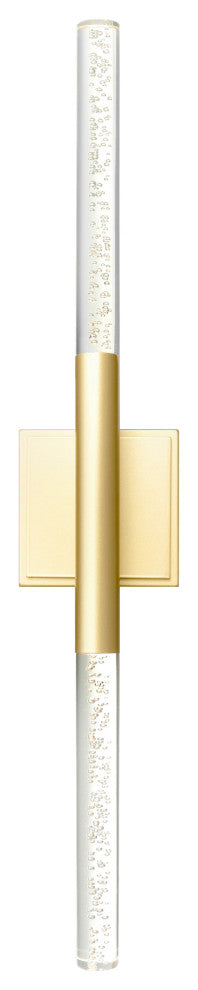 Integrated LED Satin Gold Vanity Light