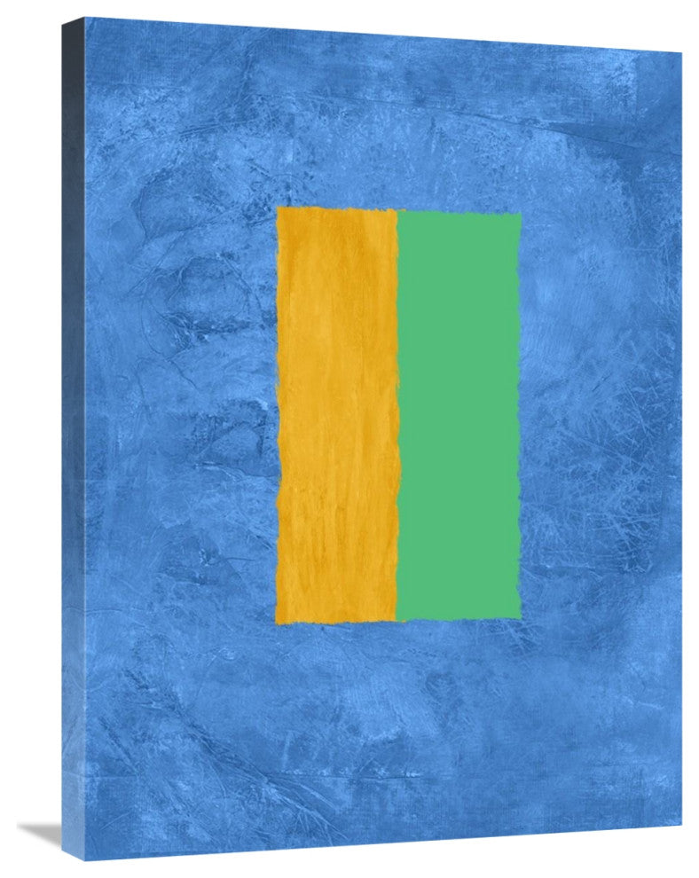 "Blue And Square Theme 2" Fine Art Print