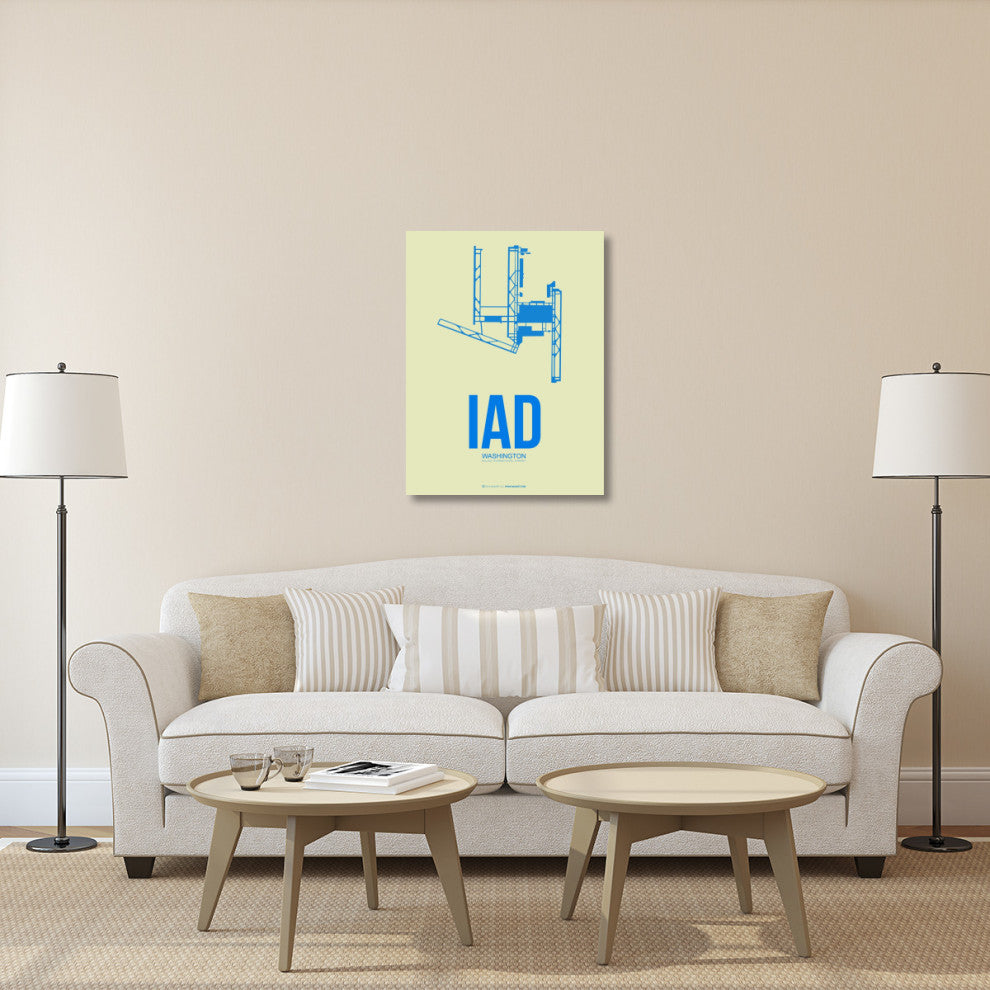 "IAD Washington Poster 1" Fine Art Print
