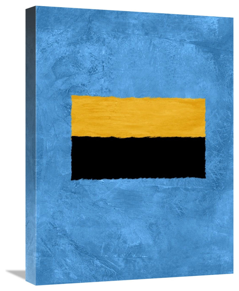 "Blue And Square Theme 1" Fine Art Print