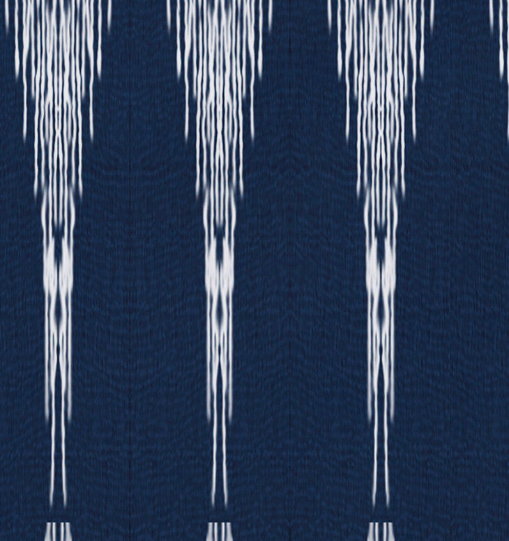 Peace 1, Geometric Print Placemat, Navy Blue (Set of 4), 18 x 14"