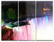 "Colorful Niagara Falls Panorama" Digital Metal Wall Art, 3 Panels, 36"x28"