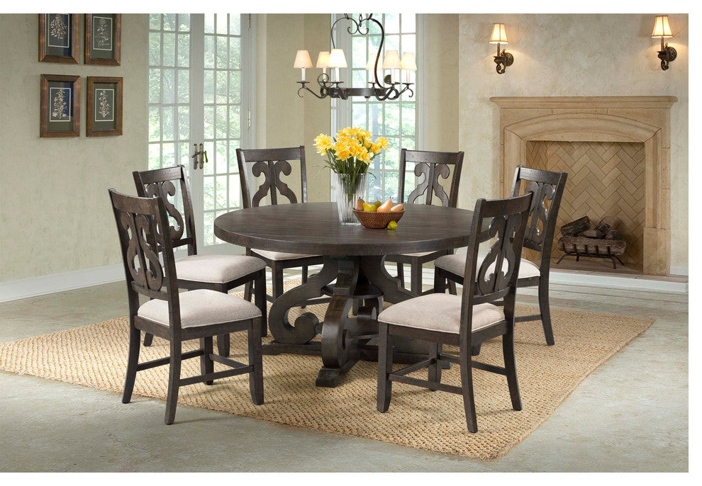 Stanford Wooden Swirl Back Side Chair Set