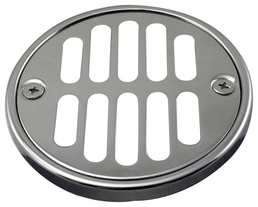 Shower Strainer Set With Screws, Grill and Crown, Polished Nickel