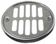 Shower Strainer Set With Screws, Grill and Crown, Polished Nickel