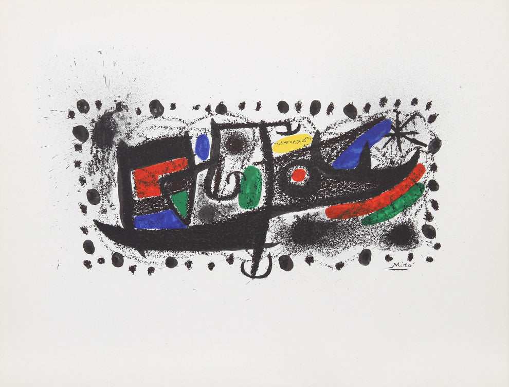 Joan Miro "Joan Miro Und Katalonien" Lithograph