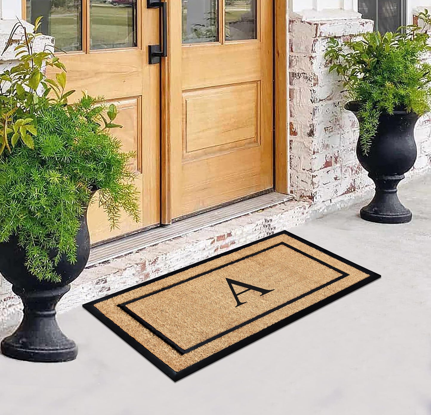 A1HC Monogrammed Door Mats, 24"� x 48"�, Durable Large Welcome Heavy Duty, A