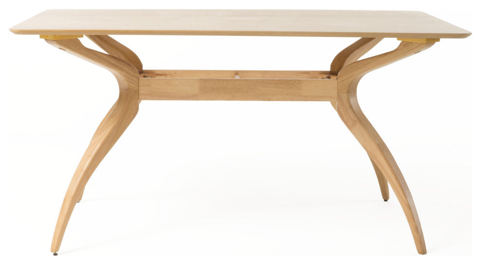 GDF Studio Seraphim Natural Oak Finish Wood Dining Table
