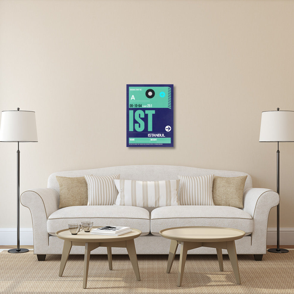 "IST Istanbul Luggage Tag 1" Fine Art Print