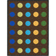 Lots of Dots 7'8" X 10'9" Area Rug, Color Earthtone