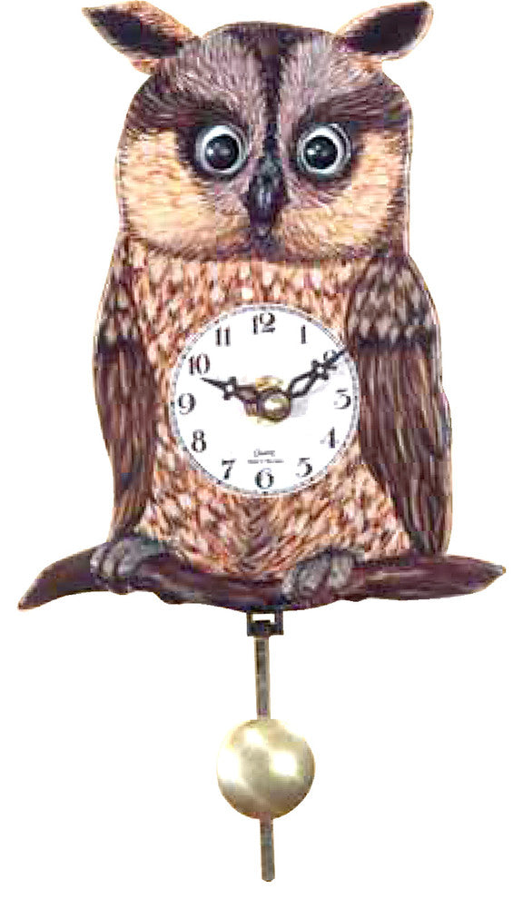 Engstler Battery-Operated Owl Clock- Mini Size
