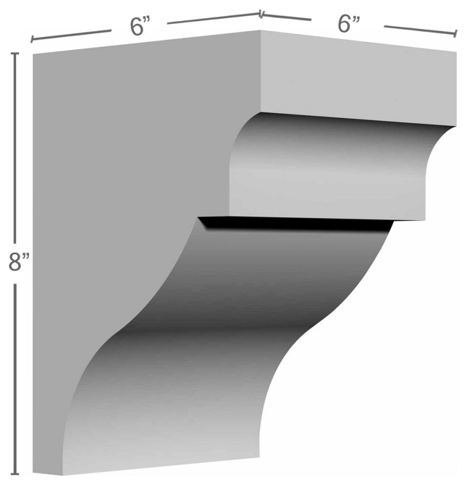 6"W x 6"D x 8"H Wigan Bracket