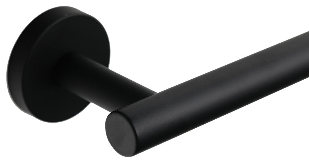 Elizabeth Wall Mounted Toilet Paper Holder in Matte Black (Set of 2)