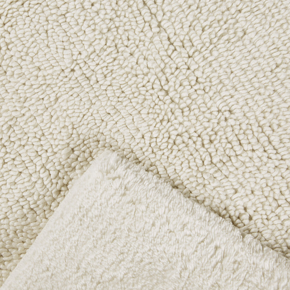Beautyrest Plume Luxury Feather Touch Reversible Bath Rug, Ivory