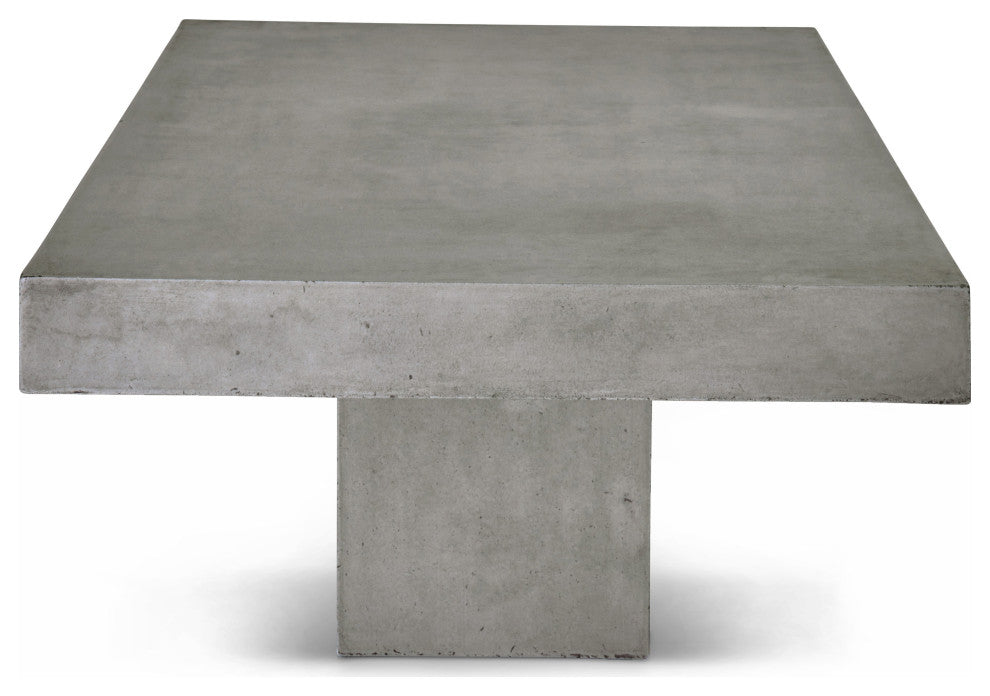 Una Rectangular Coffee Table, Dark Gray