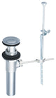 Brass Pop-Up Drain Assembly, Polished Chrome
