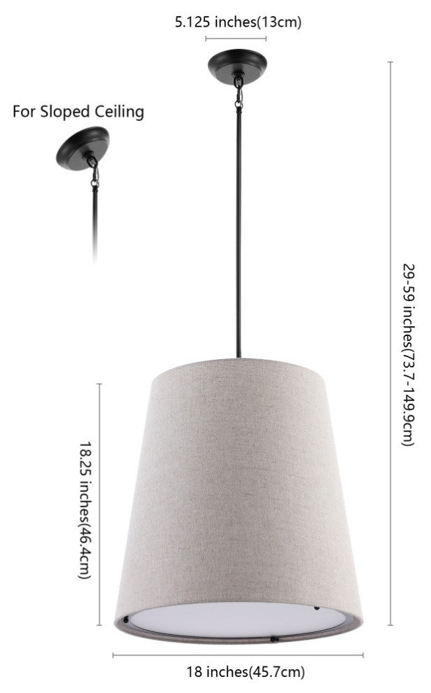 Arden 1-Light Farmhouse Bohemian Iron LED Pendant