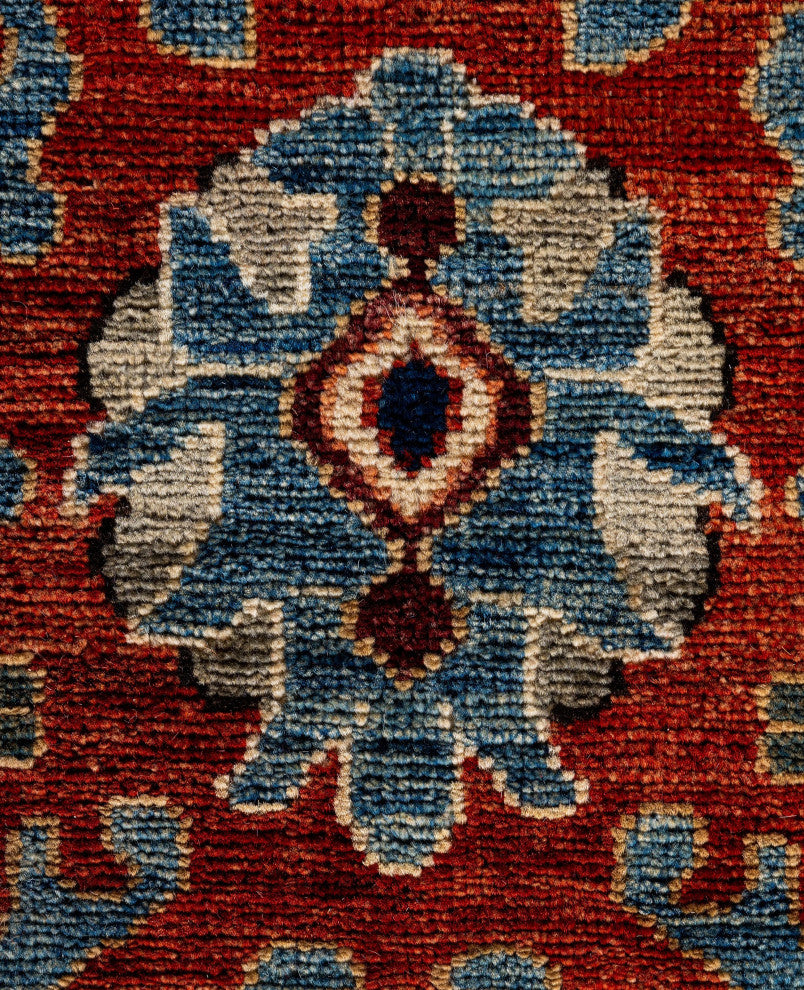Serapi One-of-a-Kind Hand-Knotted Area Rug Light Blue, 9'0" x 11'11"