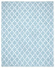 Safavieh Montauk Mtk810B Geometric Rug, Light Blue/Ivory, 8'0" X 10'0"