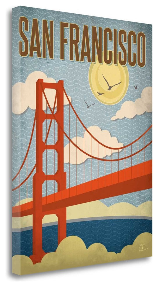 "San Francisco Golden Gate Bridge" By Renee Pulve, Giclee on Gallery Wrap Canvas