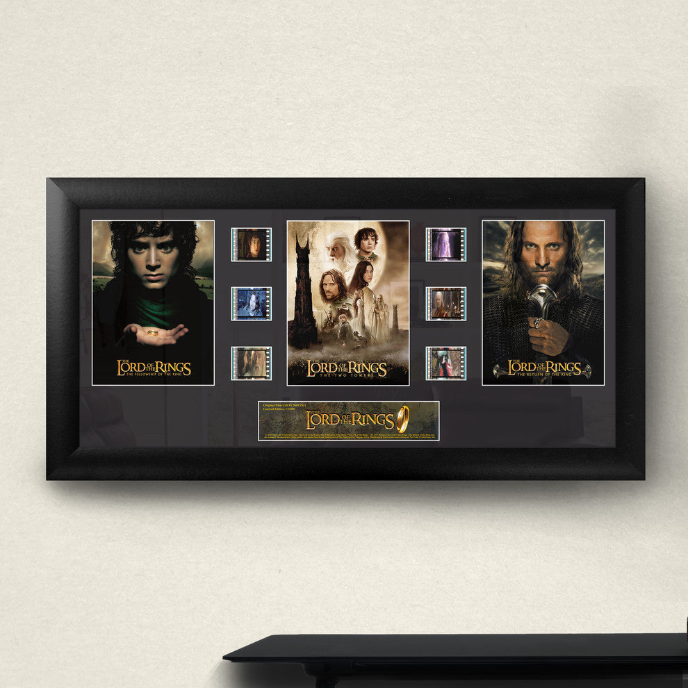The Lord of the Rings Trilogy Framed FilmCell Wall Art
